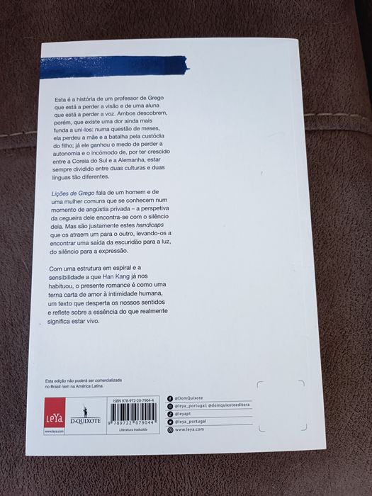 Lições de Grego - Han Kang (NOVO - PORTES INCLUÍDOS)