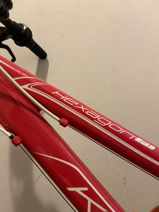 Rower Kross dziecięcy różowo-biały