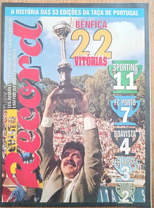 A história das 53 edições da Taça de Portugal até 1992-93 - Revista Record