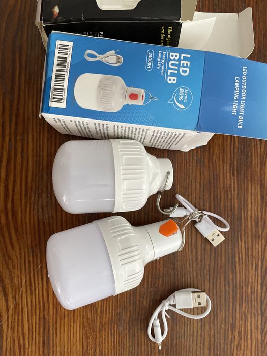 Лампа акамуляторна led лампочка на пироду майстерню кемпінг рибалка