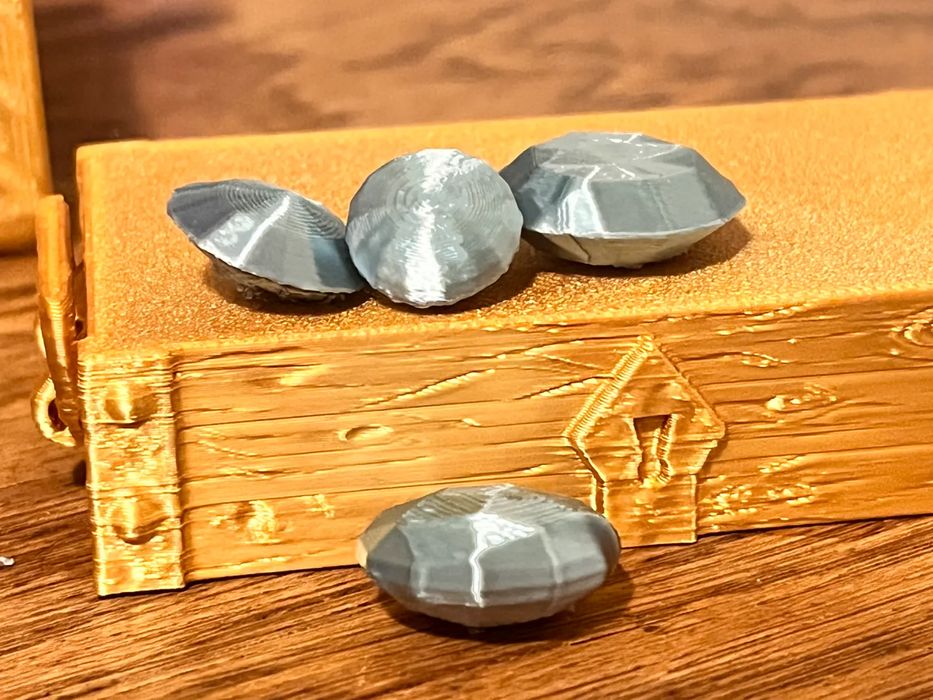 Mini Gemas de Tesouro Poligonais