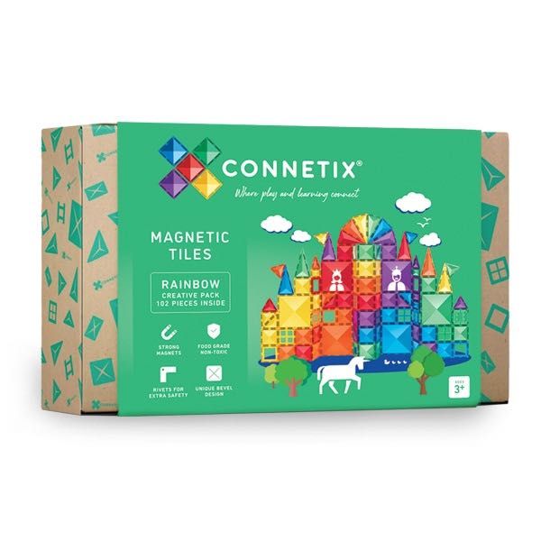 Connetix - Klocki magnetyczne Rainbow Creative Pack - 102 el.