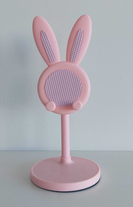 Suporte de mesa para telemóvel / tablet em formato de coelho