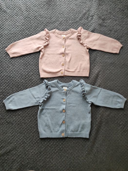 2x sweterek dla dziewczynki HM r. 68