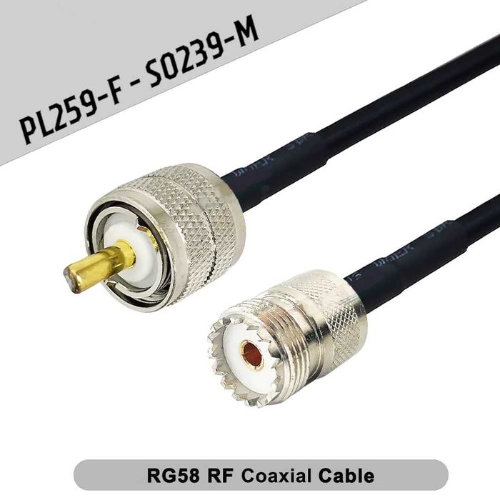 ••• Антенный Удлинитель PL259, SO239, UHF | Кабель к Радиостанции RG58