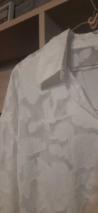 Biala koszulowa bluzka XL