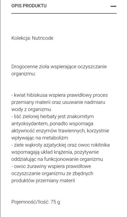Detox Herbal Infusion 75 G NUTRICODE -30%