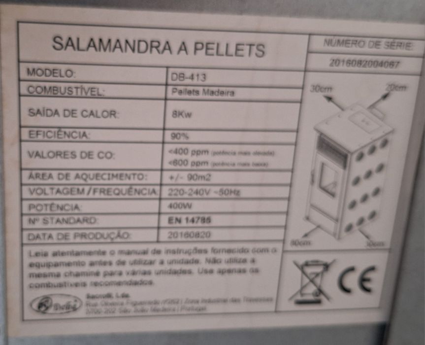 Salamandra a pellets