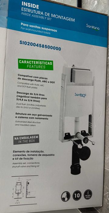 Sistema de instalação para sanitas suspensas SANITANA - NOVO