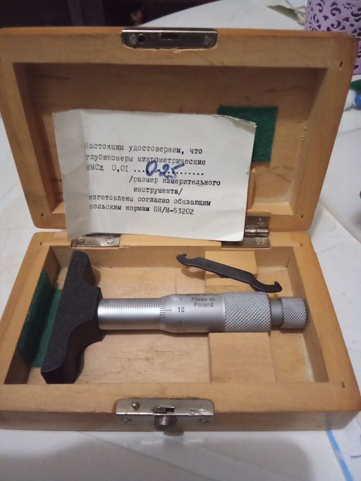 Глубиномер микрометрический