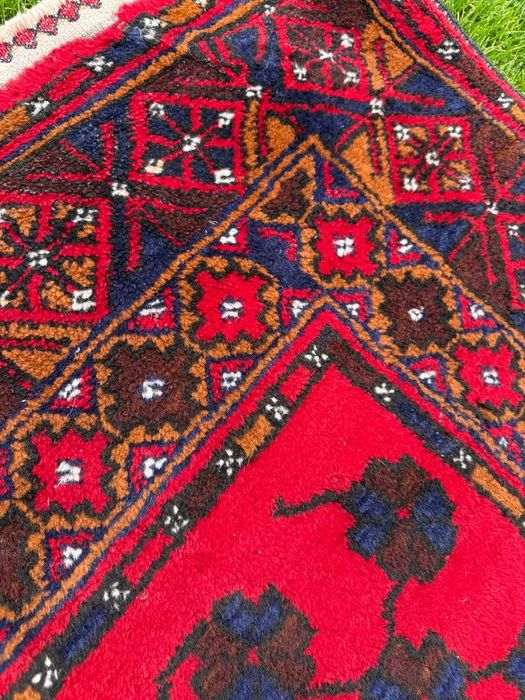 Vintage wełniany dywan chodnik perski Hamadan 300x130 galeria 15 tyś