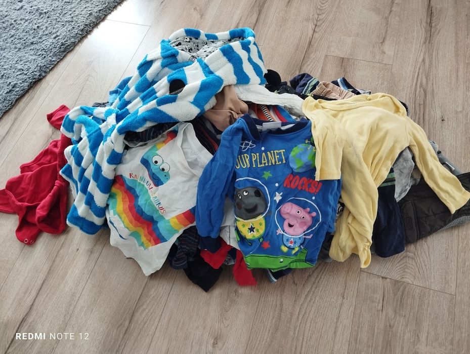Paka ubranek chłopiec 80 70sztuk