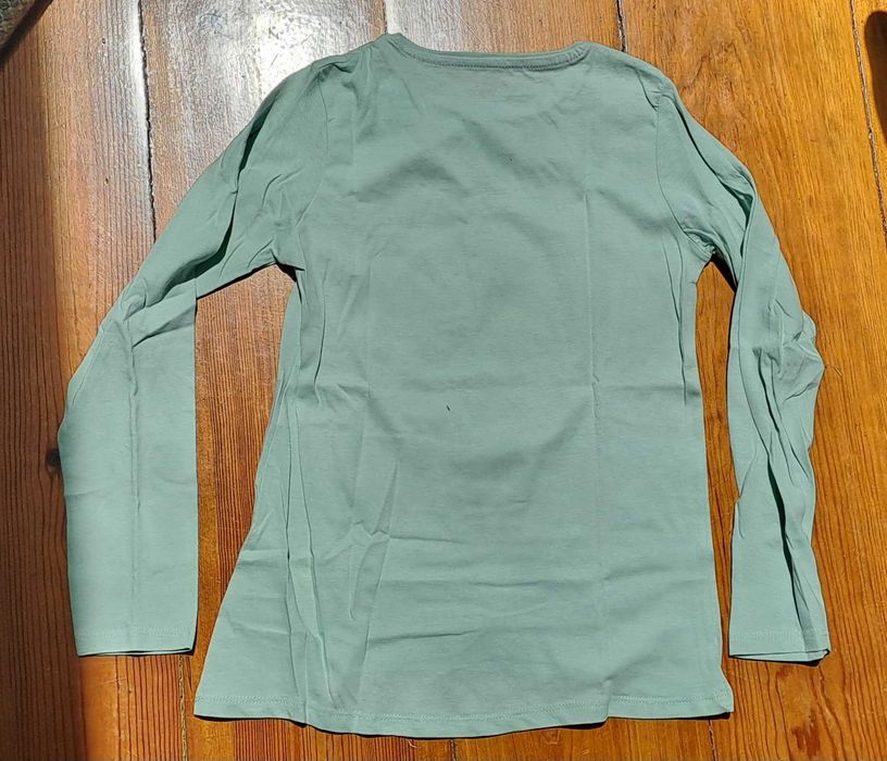 Camisola verde menta MO 12 anos nova