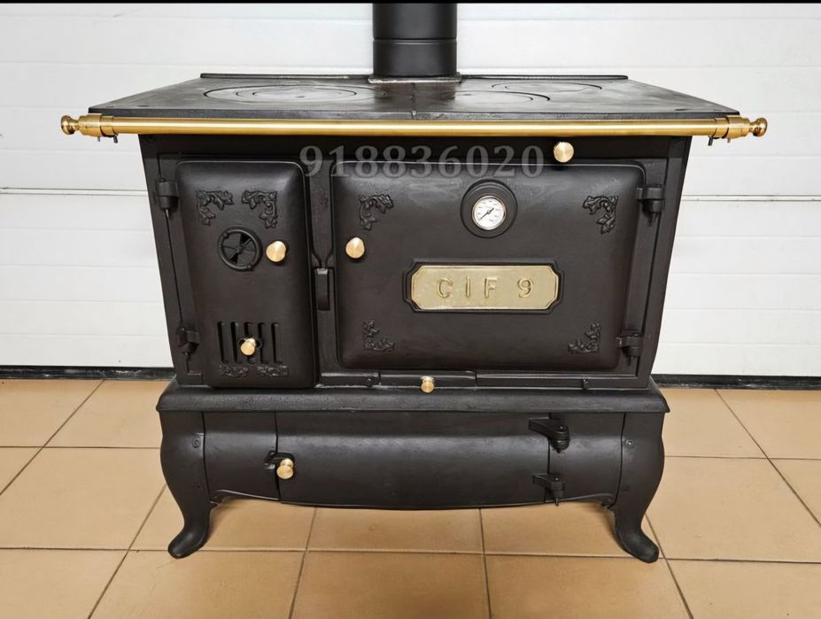 Fogão Lenha Ferro Fundido CIF 9 - Fabrico Nacional - Novos