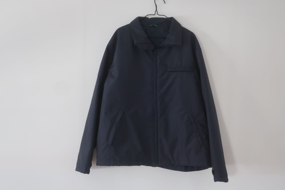 Casaco Benetton (Italy made, azul escuro, novo)