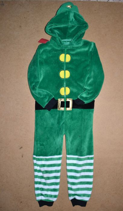 świąteczny strój przebranie piżama Elf Skrzat 7/8 Lat_122/128 cm