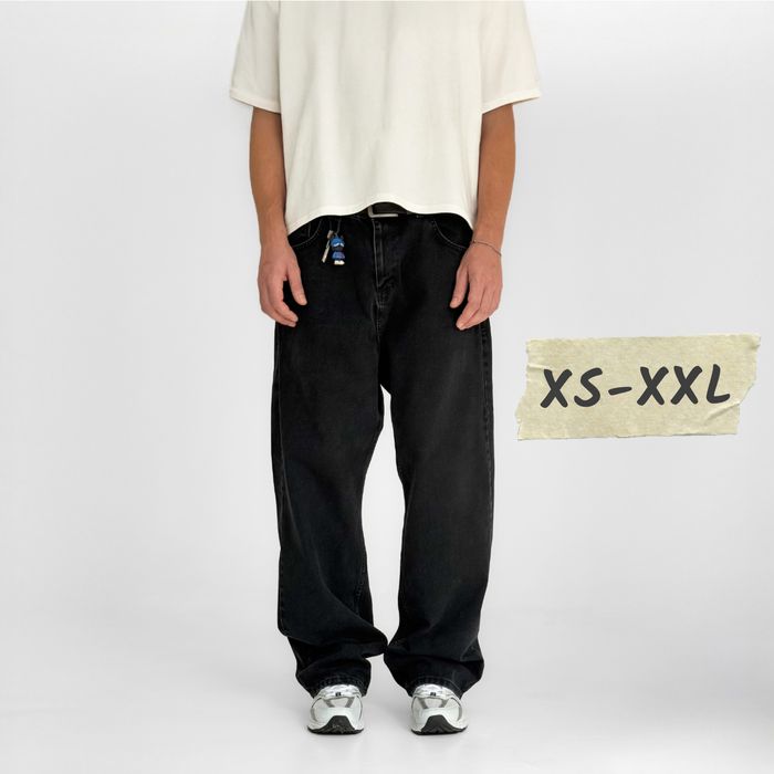 Джинси чоловічі baggy jeans, широкие джинсы мужские реп rap sk8 XL