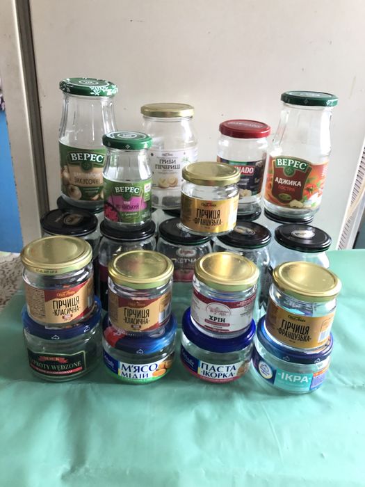 Банки скляні з єврокришкою.