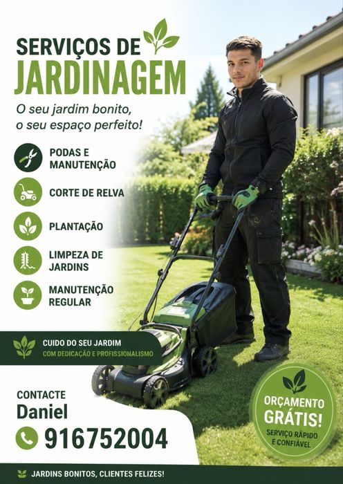 Jardineiro- limpeza e manutenção de jardins