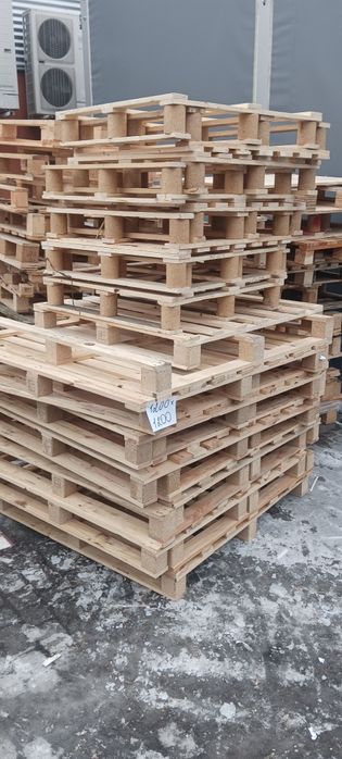 Palety poprodukcyjne, różne wymiary, uszkodzone, całe.