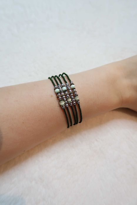 Bransoletka koraliki handmade boho etno retro aesthetic casual 29