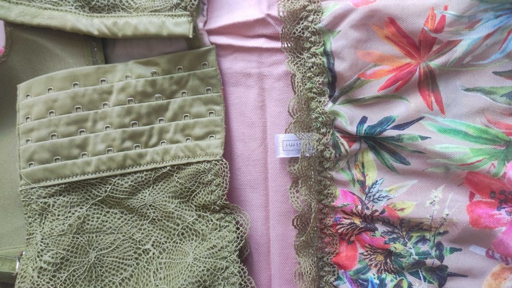 Intimissimi komplet w papugi majtki M 2 pary & biustonosz 75B