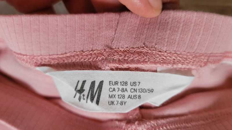 H&M komplet sukienka + legginsy 7-8 lat jak nowy