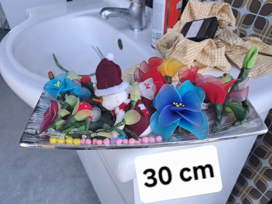 Centro de flores seda