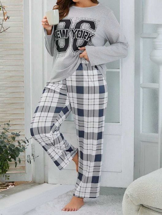 Женская трикотажная пижама с штанами 62-68р разные