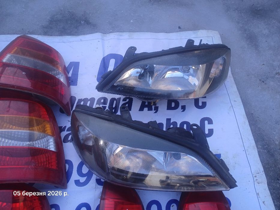 Фонарі фари задні опель астра седан зафіра  вектра меріва омега комбо