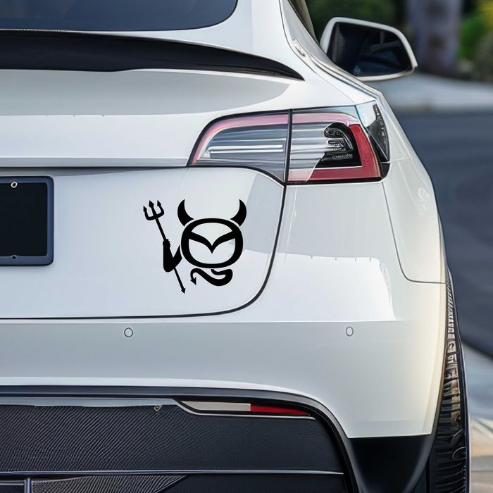Naklejka MAZDA DEVIL - 12x11cm - na telefon, laptop, samochód