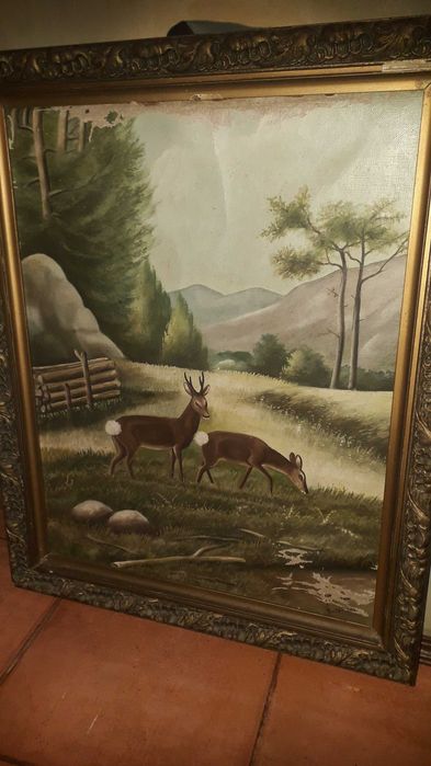 6 cadeiroes em madeira  e pele antigos imponentes