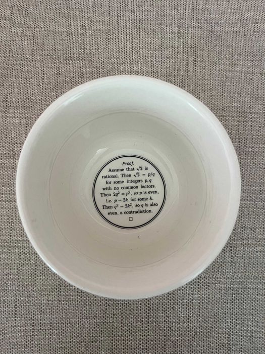 Conjunto 4 Taças Cerâmica "The Proof is in the Pudding"