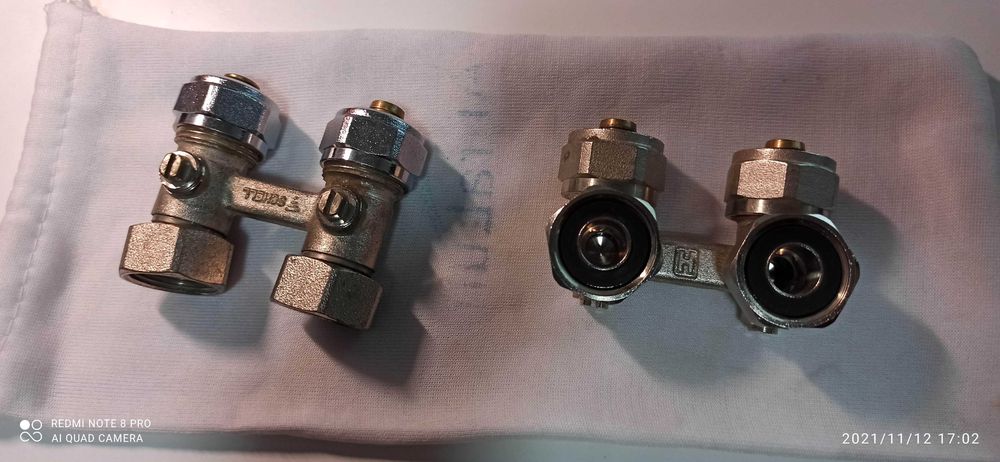 Zawór GRZEJNIKOWY KĄTOWY+ zawór grzejnikowy prosty