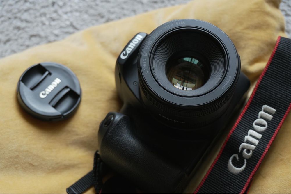 Canon EOS 250D + 18-55mm IS STM + 50mm f/1.8stm +2 baterias