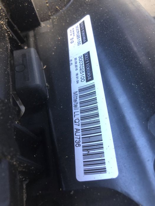 Konsola deska rozdzielcza Audi Q7 4m