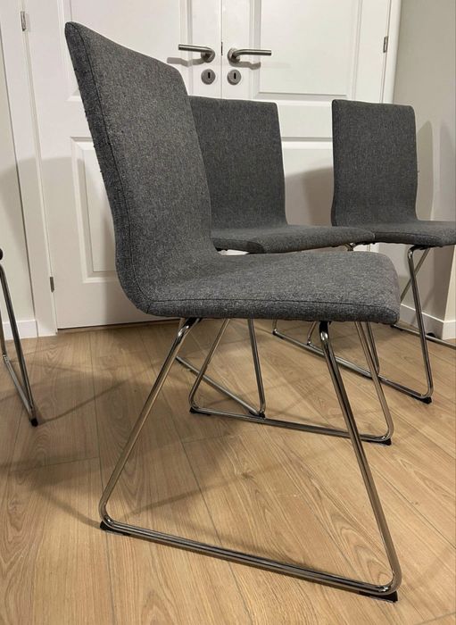 Cadeiras de refeição ergonómicas cinza