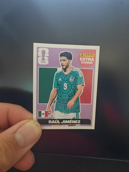 Cromo Raul Jimenez Extra Sticker Lilás