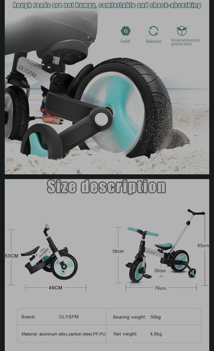 Bicicleta 5 in 1 evolutiva