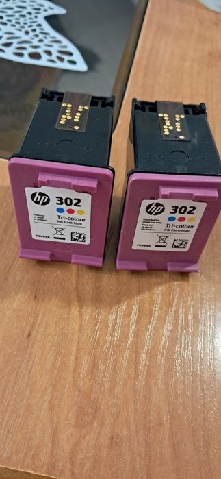 2 x pusty tusz do drukarki hp 302 kolor