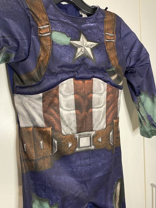 Strój kostium przebranie Kapitan Ameryka Marvel rozmiar 110-116 #139