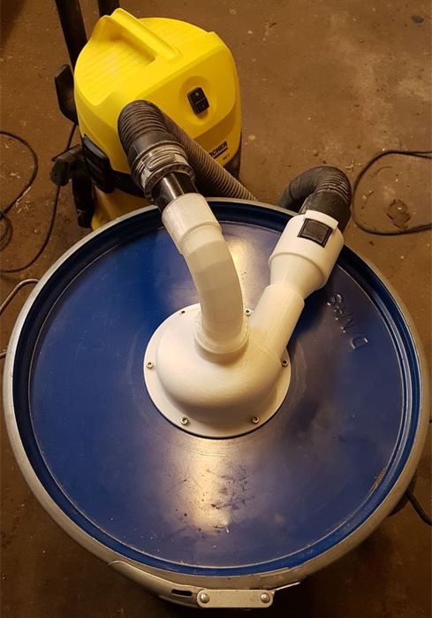 Циклонный фильтр для строительного пылесоса на ведро