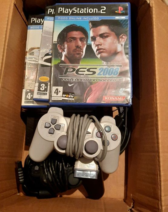 Playstation 2 com jogos