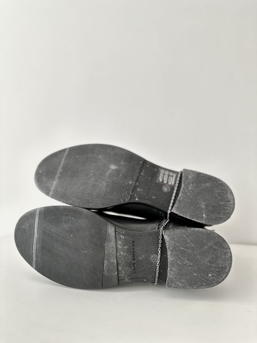 Botas rasas em pele pretas Luís Onofre