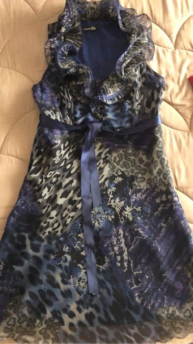 Vestido verão auper elegante com fita setim