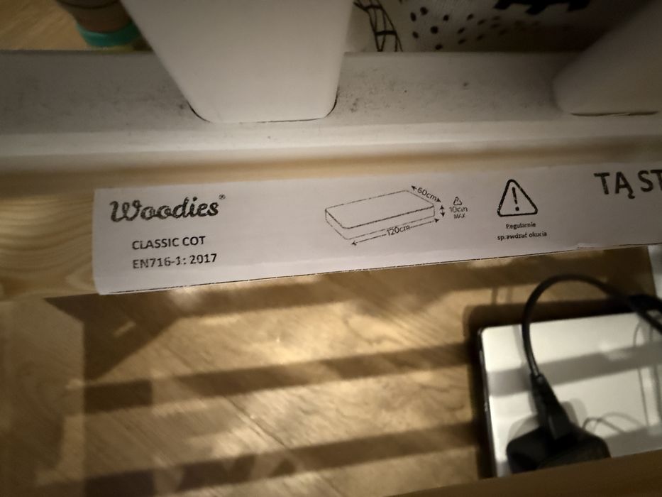 Łóżeczko woodies 120x60