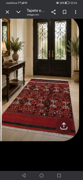 Tapete kilim em lã - lavado. Pronto a usar.