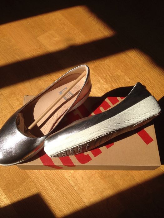 Балетки FitFlop Leather Superballerina
