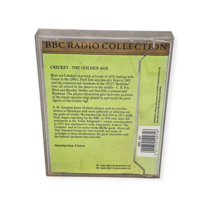 BBC Radio Collection – Cricket: The Golden Age (2 Cassetes, 1988)