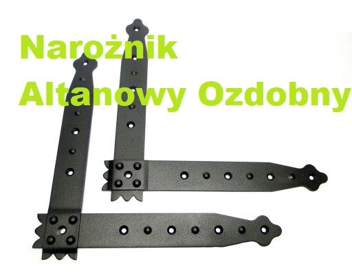 Zawias narożny kątowy do okiennic kpl. 2szt ZAWIASY RETRO narożniki 25